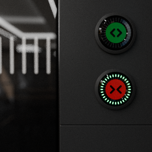Accesible "eao series 57" button in the vestibule area